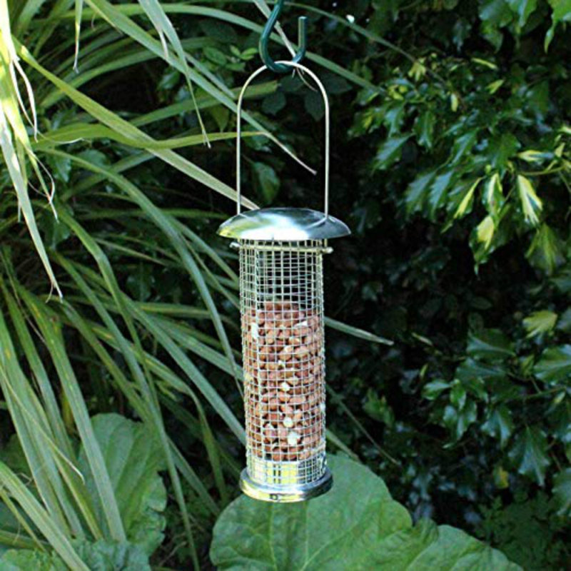 Ethel Metal Hanging Tube Bird Feeder, 20cm H x 5cm W x 5cm D