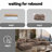 Compression Sofas with Storage, Coffee Corduroy Modern Home Theater