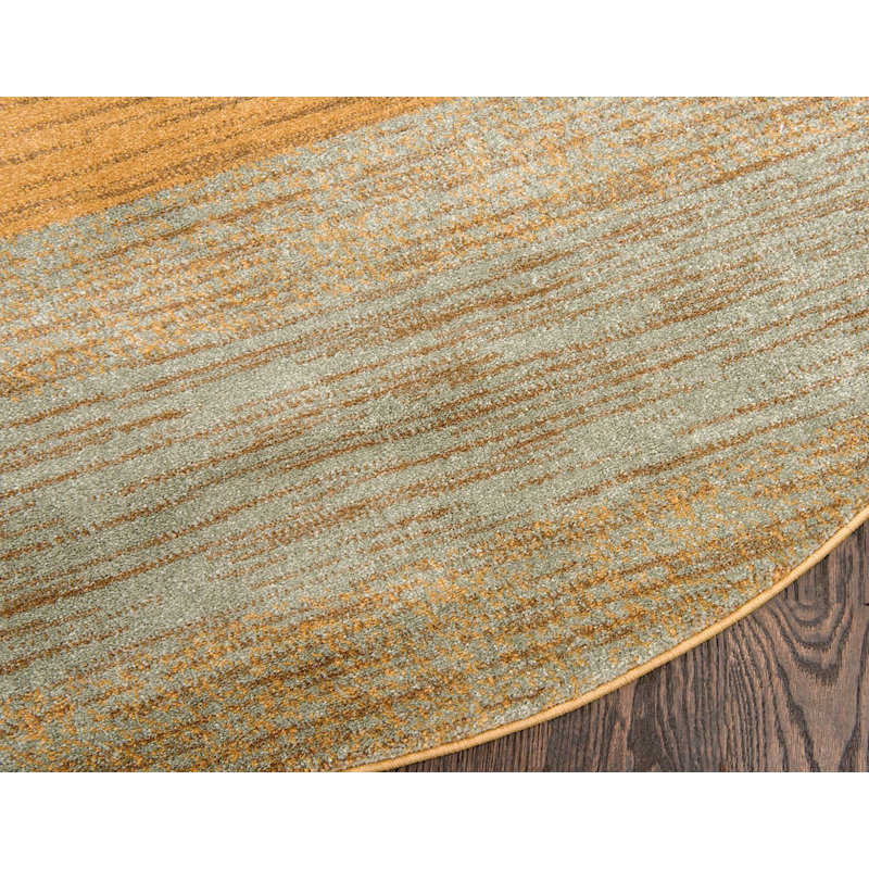 Lela Abstract Indoor Rug, Round 6'
