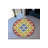 Yellow Blue Red Shape Detailed Woven Base Modern Decorative Carpet-1356811464