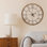 0EEF6451F52E43B2BCD74399E8D51F1D - Grande horloge romaine en fer et bois - 30 po