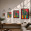Geometric Bamboo Study Mid-Century - Framed Print-1177343580-1177343582