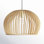 Paz Single Light Wood Dimmable Pendant
