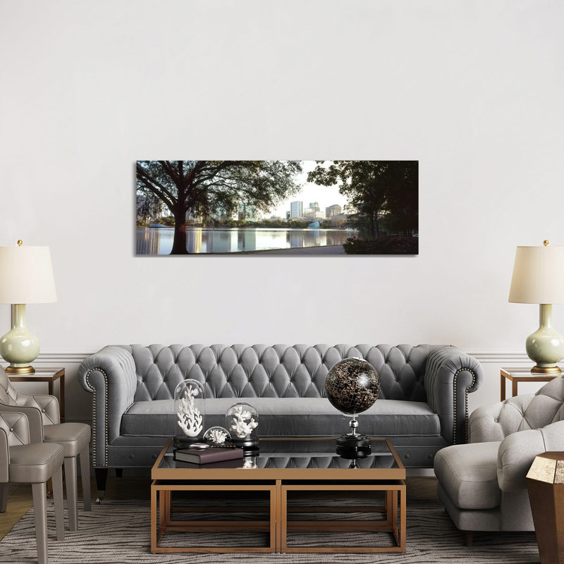 Buildings At The Waterfront - Wrapped Canvas Panoramic Print, 152.4 cm H x 50.8 cm W x 3.175 cm D