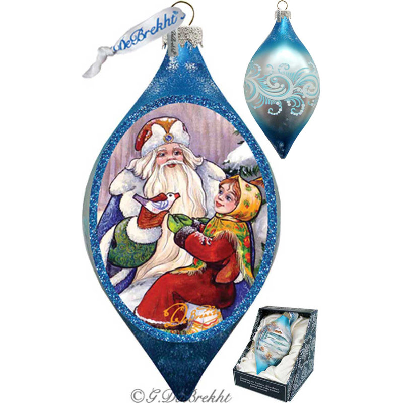 Collection de splendor de noël ornement en verre giver gift gift
