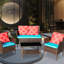 Ensemble de table à quatre pièces avec canapé et mobilier d'extérieur-1581142693