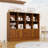 Bookshelf, Wood Bookcase With 3 Tier Shelves, 12 Cube Storage Organizer With Doors For Bedroom, Living Room, 47.8" W X 39.1" H-341605205