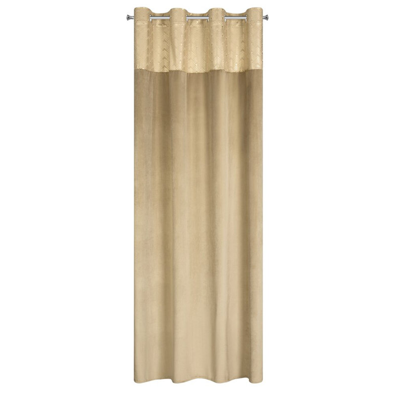 Elen Blackout Curtain Single Panel, Gold