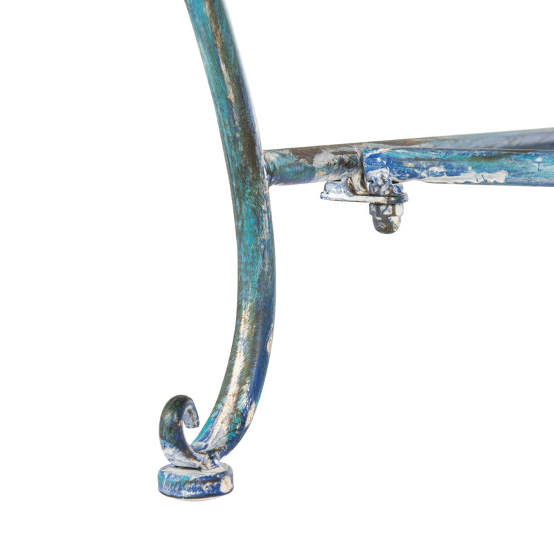Abner Garden Bench, Blue