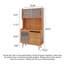 Armoire de rangement scandinave en bois de cerisier