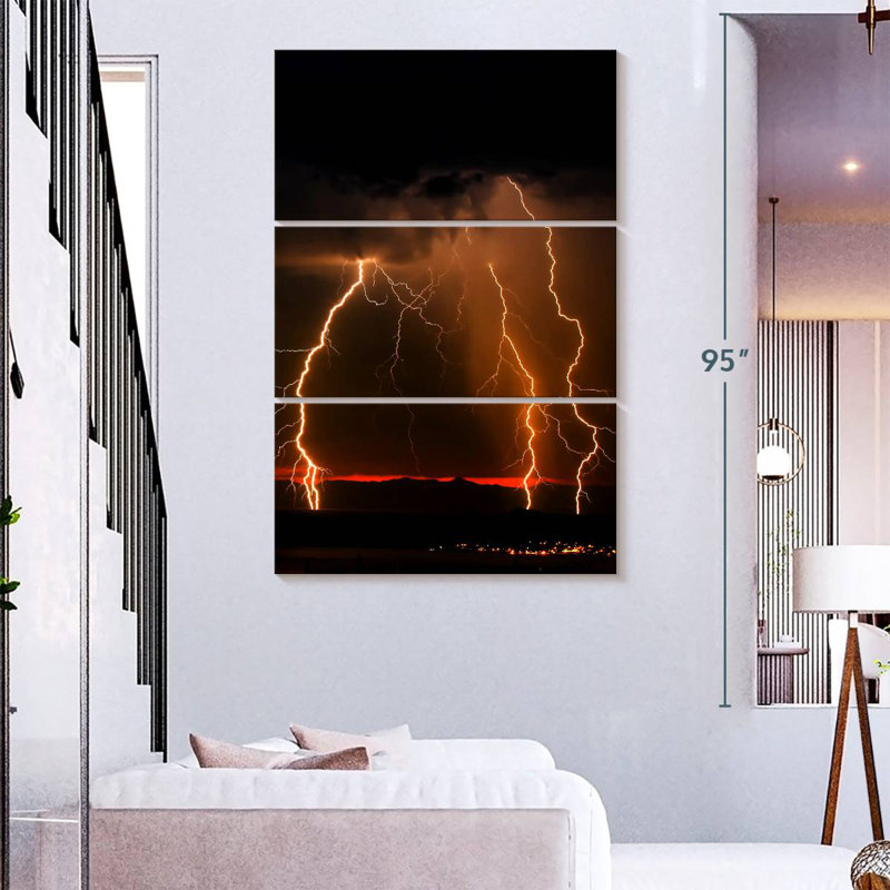 Éclairage orange Alvord, H 74 po x l 48 po