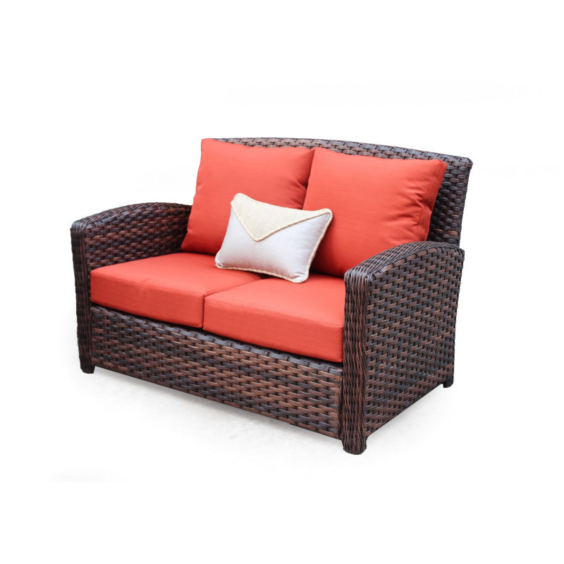 Causeuse avec coussins Coreopsis, Cast Oasis Sunbrella tissage uni
