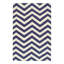 Chevron Area Rug in Blue
