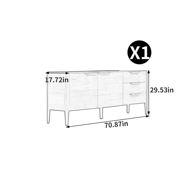 American style living room TV stand