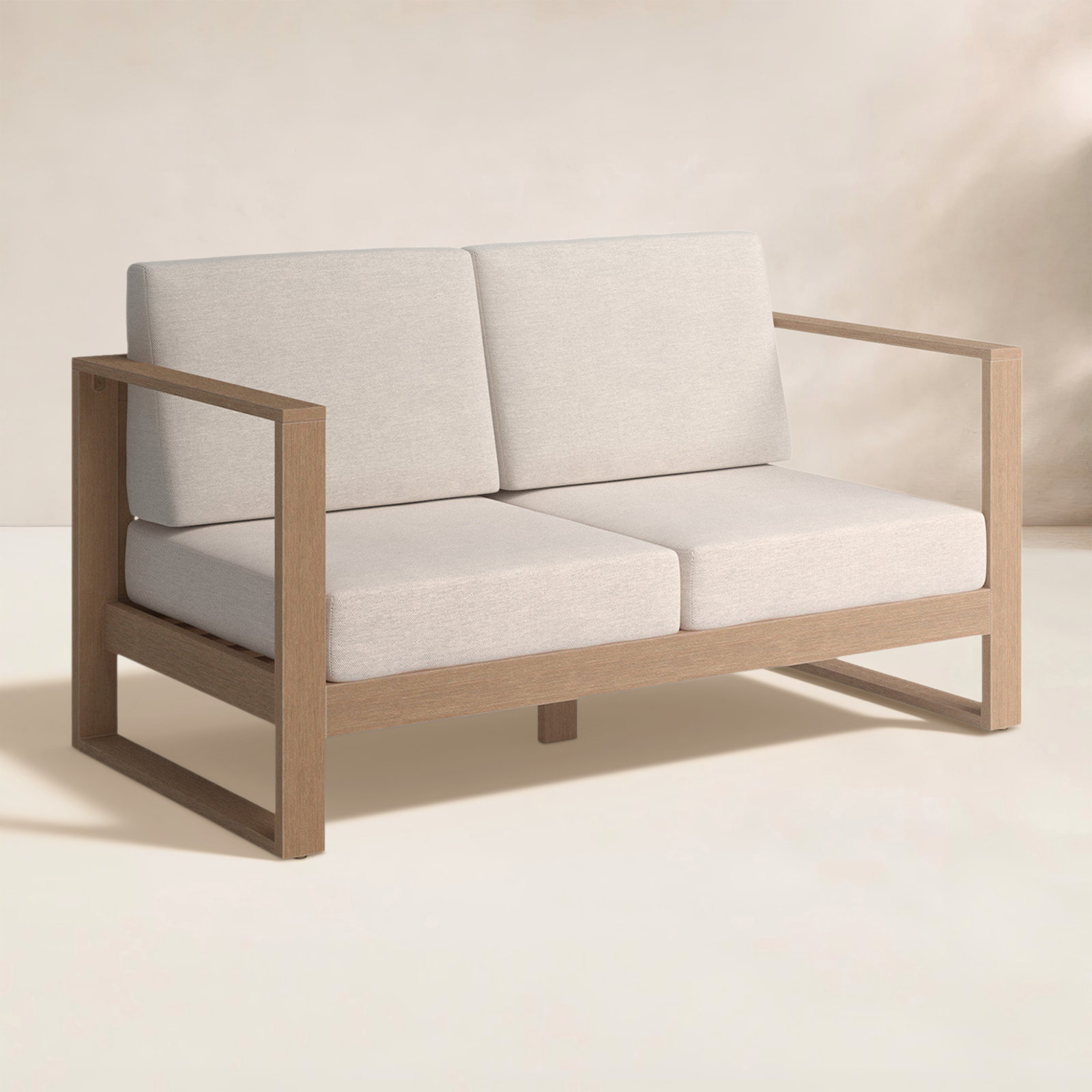 Cove 63" Eucalyptus Patio Loveseat