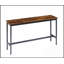 Longue table de bar industrielle avec 3 tabourets rembourrés en polyuréthane, pour les réunions domestiques-2040415602-2040415885-2040415884