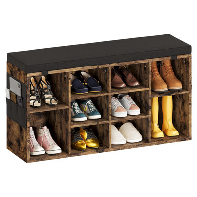Cahari 10 Pair Shoe Storage Bench by Latitude Run