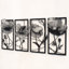 Ensemble d'art mural en métal Blossom - 4 pièces-288384830-288384821