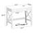 Farmhouse Desk With USB Charging Ports And Power Outlets, 39" Computer Desk With Drawers, Small Study Writing Table With Stable X Frame For Home Office-1436051887