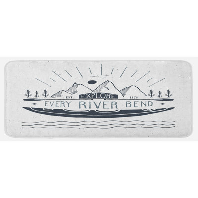 Rustic Synthetic Kitchen Mat