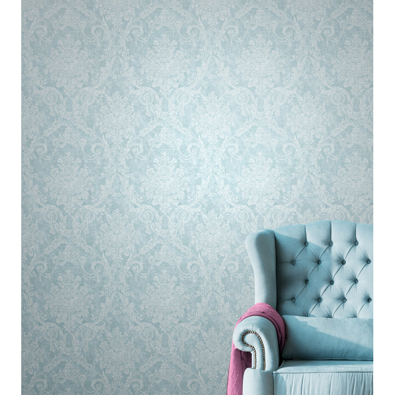 Adrian 10m x 53cm Wallpaper Roll, Blue