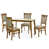 Table brun moyen avec chaise beige foncé sélectionné