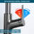Stainless Steel Pull Out Kitchen Sink Faucet 4-Function Single Handle Swivel Sink Faucet-112037872