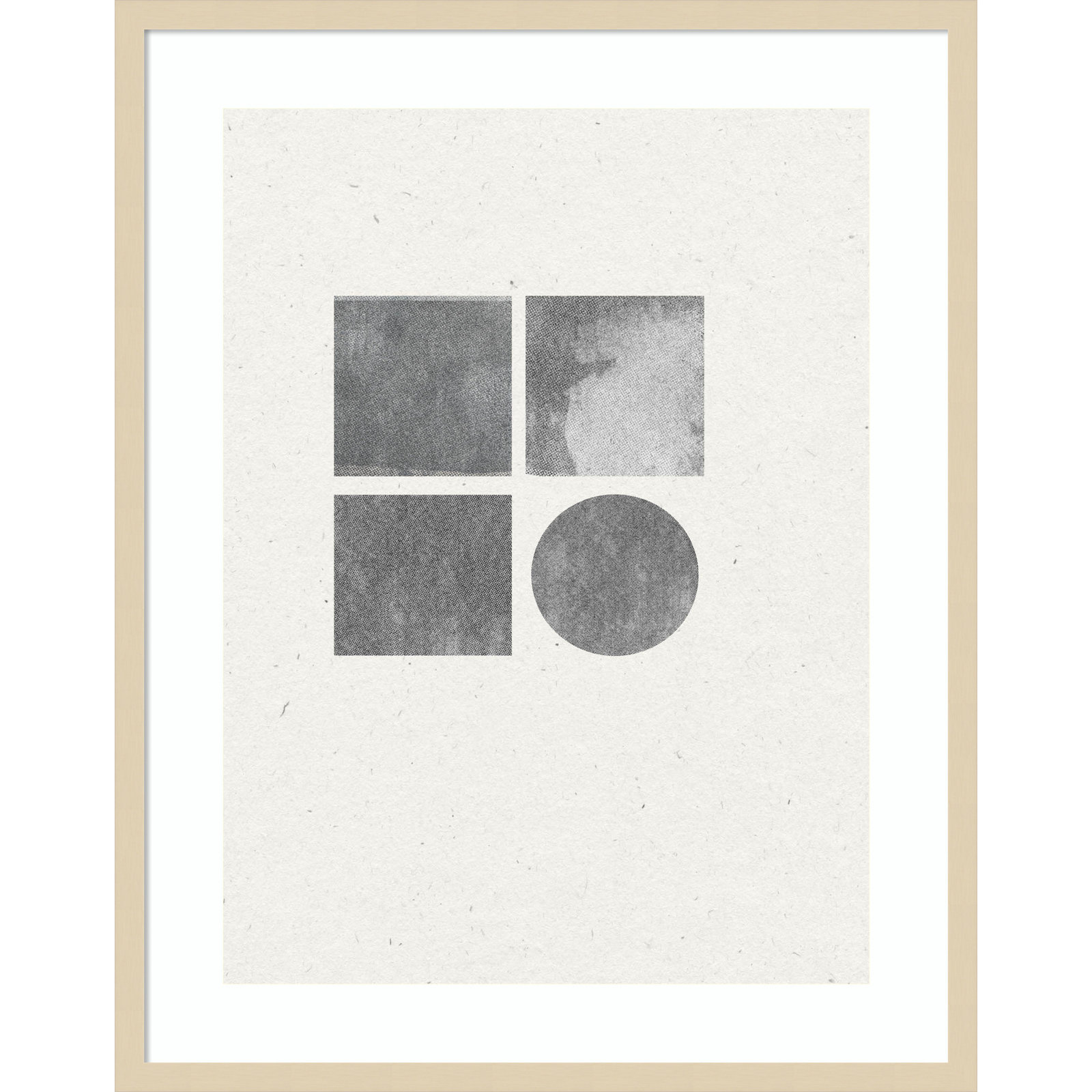 Giese "Paper Collage No. 2" Print, Brown, 33" H x 26" W