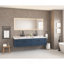 Miroir de salle de bain 96 po x 36 po à DEL avec façade et rétroéclairage, miroir de meuble-lavabo mural, anti-buée, mémoire, 3 couleurs, réglable en continu