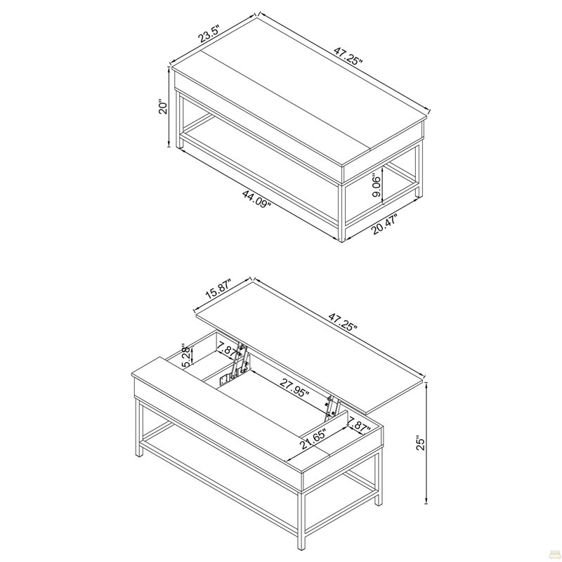 Ensemble 2 pièces tables basses et tables de bout