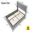 Cadre de lit pour grand lit avec fonction de rangement - Structure de lit relevable avec fonction de rangement moderne à oreilles avec tête de lit, avec ports de charge USB-637893826