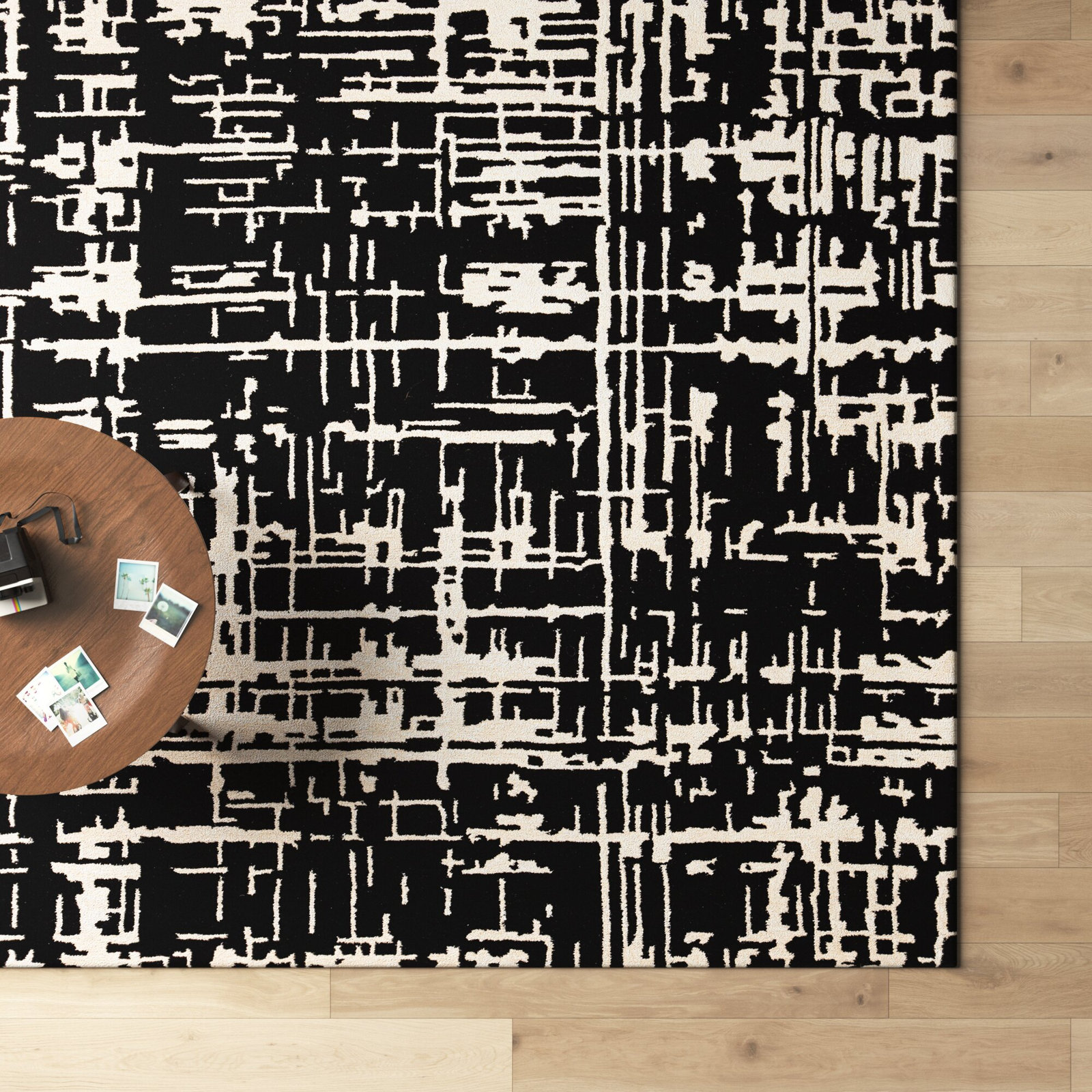 Brannon Hand Tufted Black Rug, Rectangle 10' x 14'