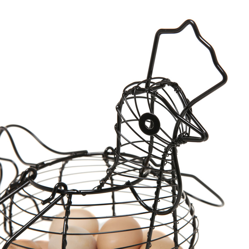 Decorative Chicken Metal Decorative Basket