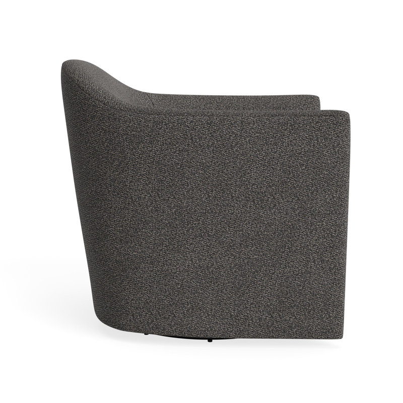 About Face Swivel Armchair, Kelso Charcoal 100% Polyester