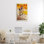 Affiche sur toile jaune antique, conception par Marcus Jules