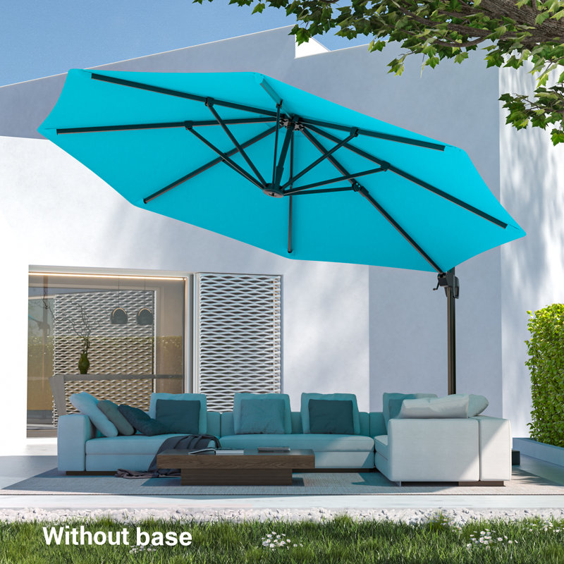 Parasol en porte-à-faux 11 'Bevins, Bleu lac