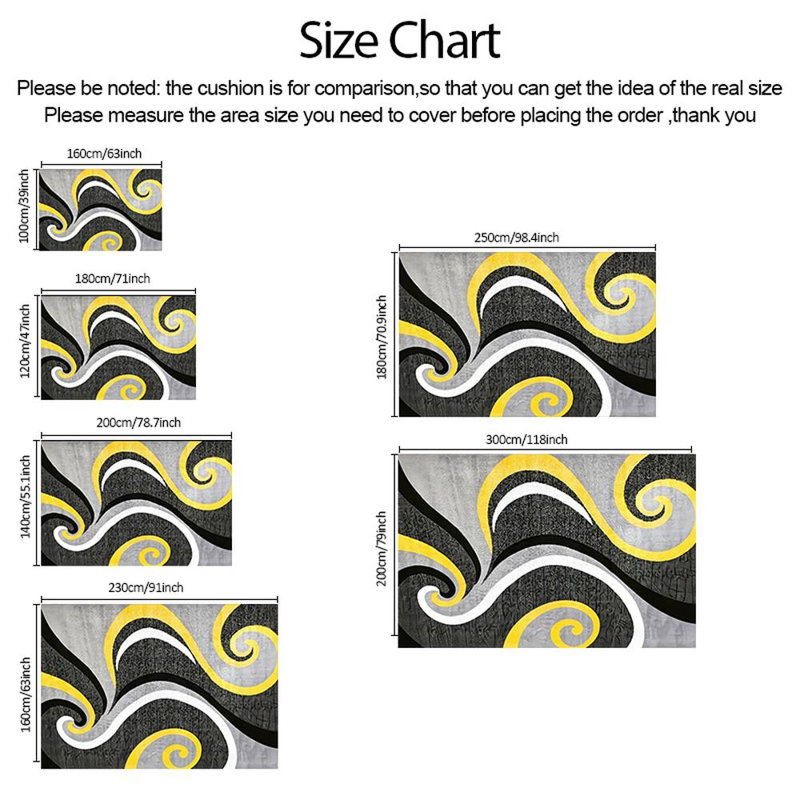 ModernBlackYellowGreySwirlAbstractarearugsforLivingRoom,SoftandComfortable,Suitableforallseasons,easy-to-maintain,machinewashableIndoorfloormat,UnderTableFarmhousesuitablefordiningroom,bedroom,foyer,homeoffice,backyard,HomeDecor,OutdoorDecor.