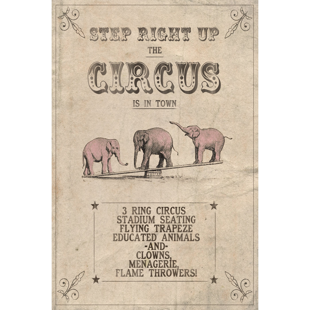 Leinwandbild Vintage Circus I