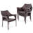 Etonnant Patio Furniture Set Wicker Dining Chairs