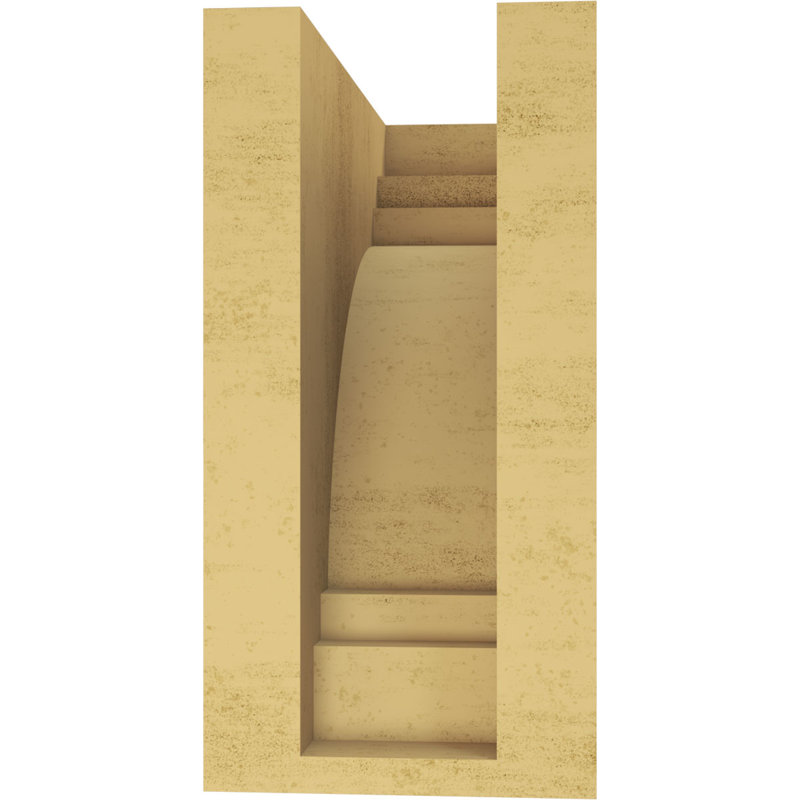Bois de cèdre brut Pescadero, Corbeau Thane, brun clair apprêté, H 8 po x l 4 po x P 8 po