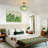 Keab 1-Light Ribbed Glass Flush Mount Ceiling Light for Bedroom-1247666080