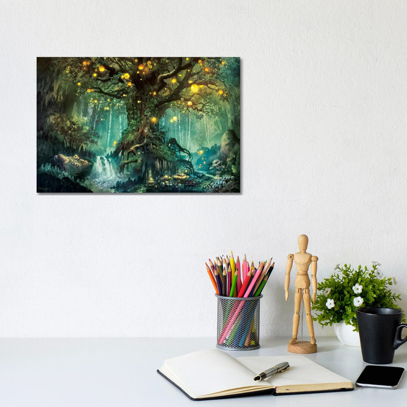 Dimlight Forest by Ferdinand Ladera - Wrapped Canvas Print, 20.32cm H x 30.48cm W x 1.905cm D