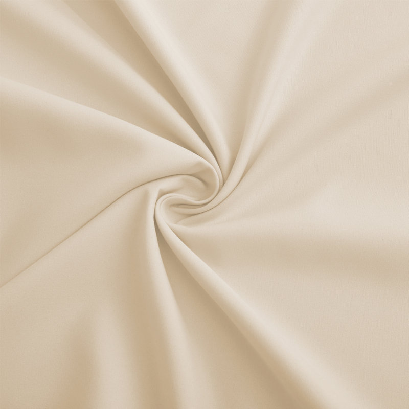 Super Soft Egyptian-Quality Cotton Brushed Flat Sheet, Cream, Double Flat Sheet