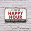 Plaque Happy Hour Street (paquet de 2) 7 po x 10 po
