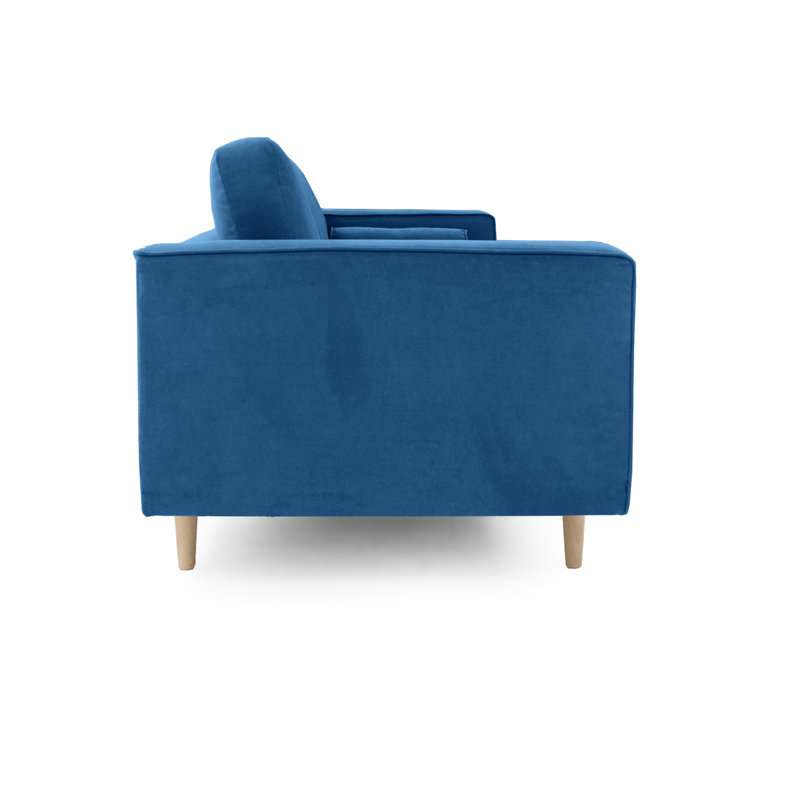 Boubacar 85cm Velvet Recessed Armchair
