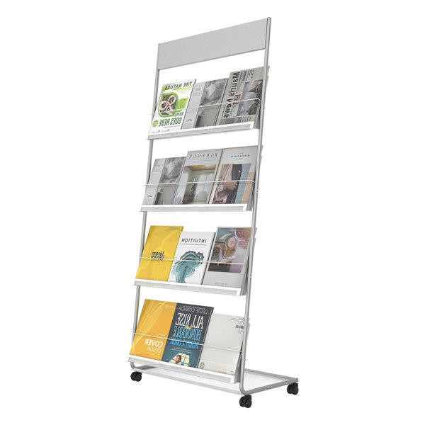 17 Stories Metal Free Standing Magazine Rack | Wayfair