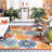 Kellems Performance Floral Indoor/Outdoor Area Rug-1910279723