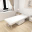 Canapé-lit pliant 4 en 1, chaise-lit pliante, blanc 36 po pour petit appartement avec construction stable et salon de base convertible en métal