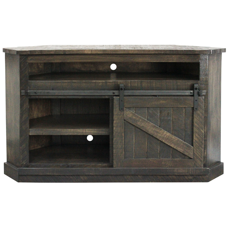 Melia Unfinished TV Stand for TVs up to 65", Driftwood
