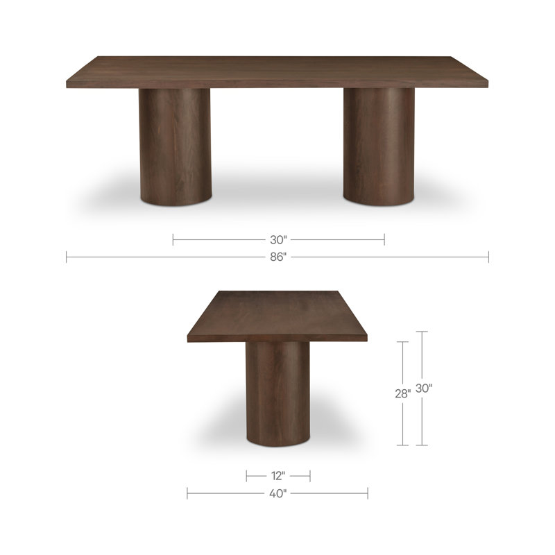 Hadley Dining Table, 30" H x 108" W x 42" D